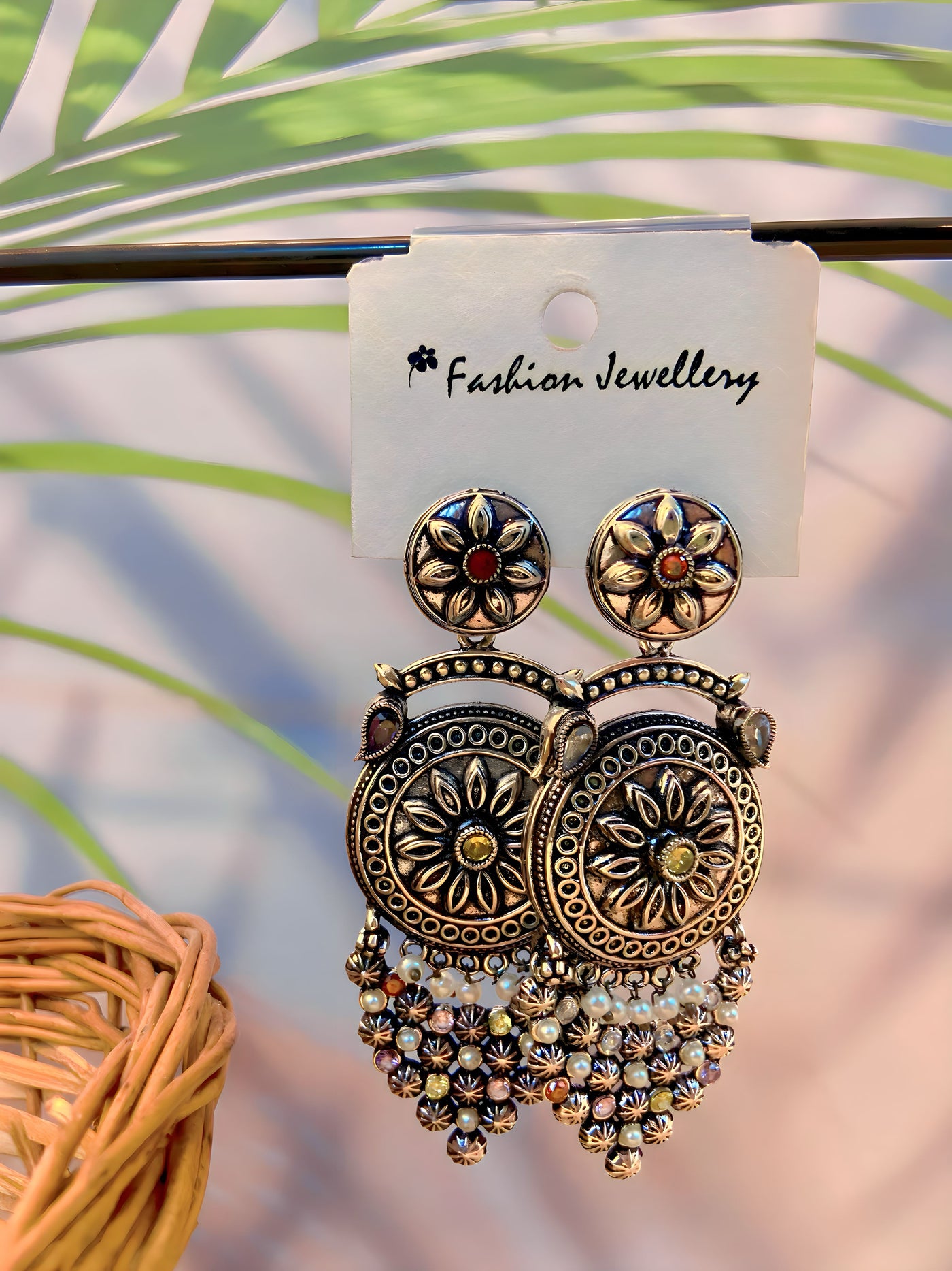 Aaradhya - Classy Oxidised Earrings