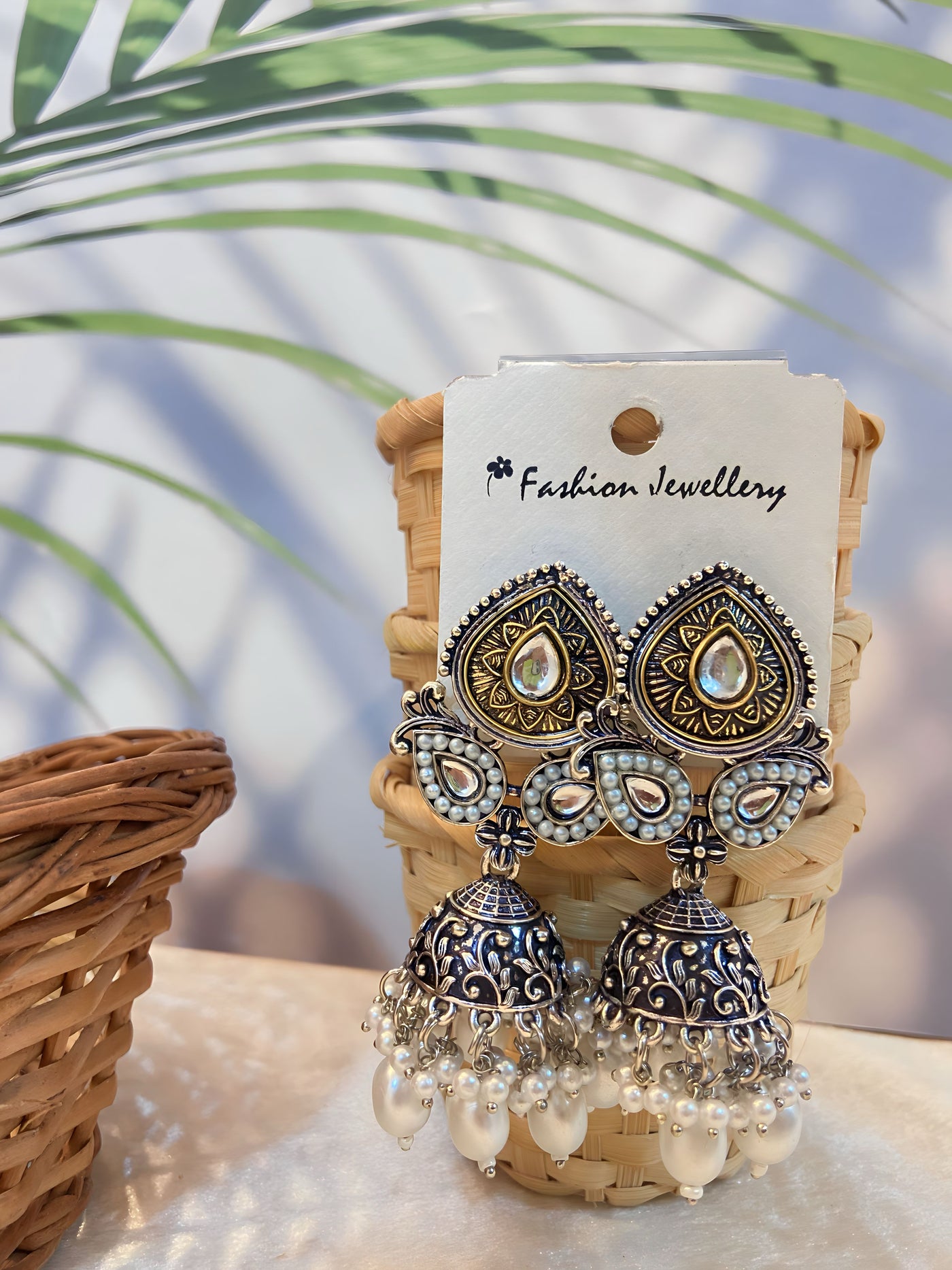 Ishani - Exquisite Oxidised Earrings