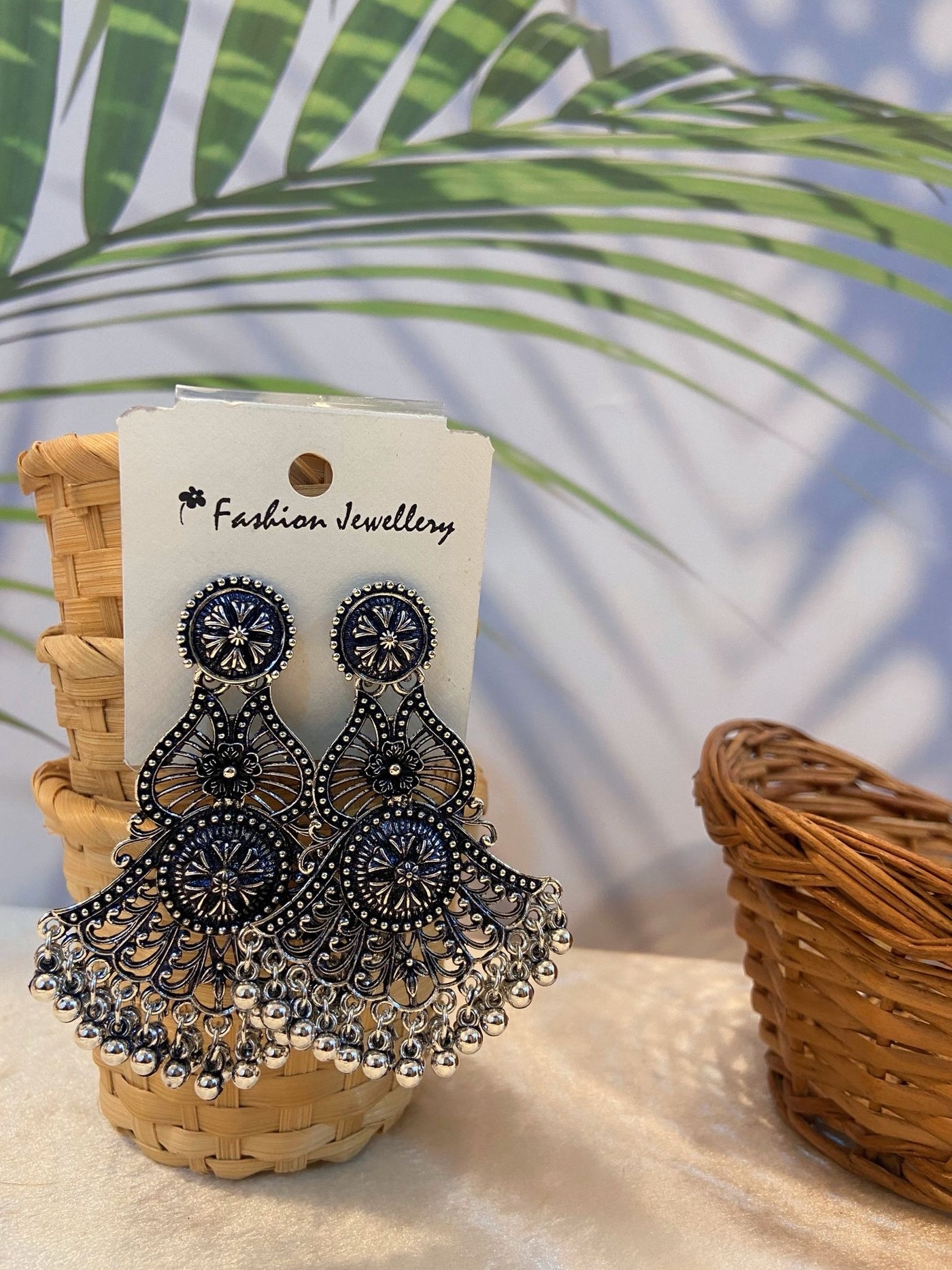 Zara - Trendy Oxidised Earrings