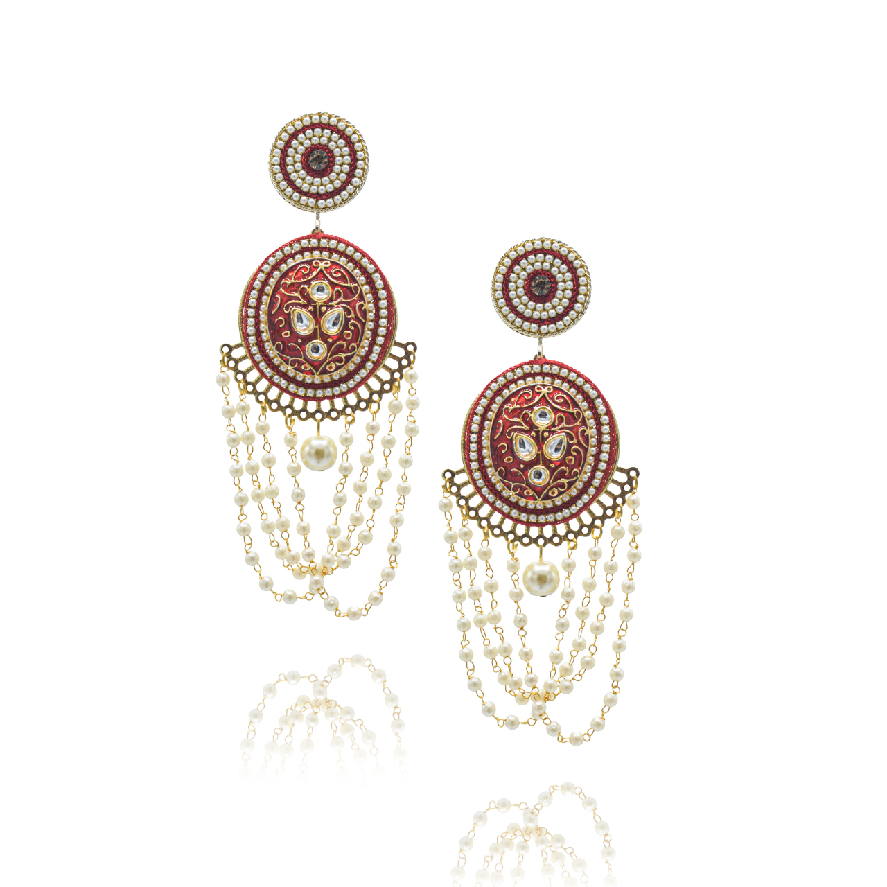 Aks - Stunning Meenakari Earrings