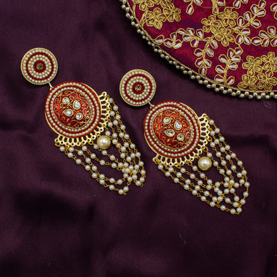 Aks - Stunning Meenakari Earrings