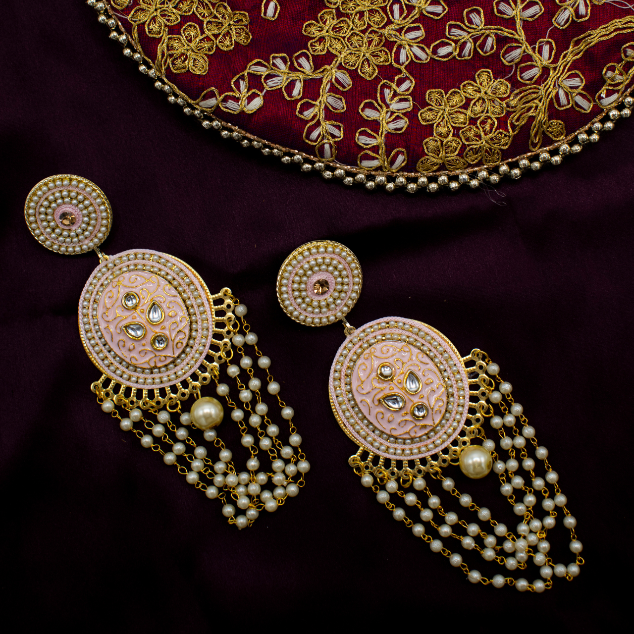 Aks - Stunning Meenakari Earrings