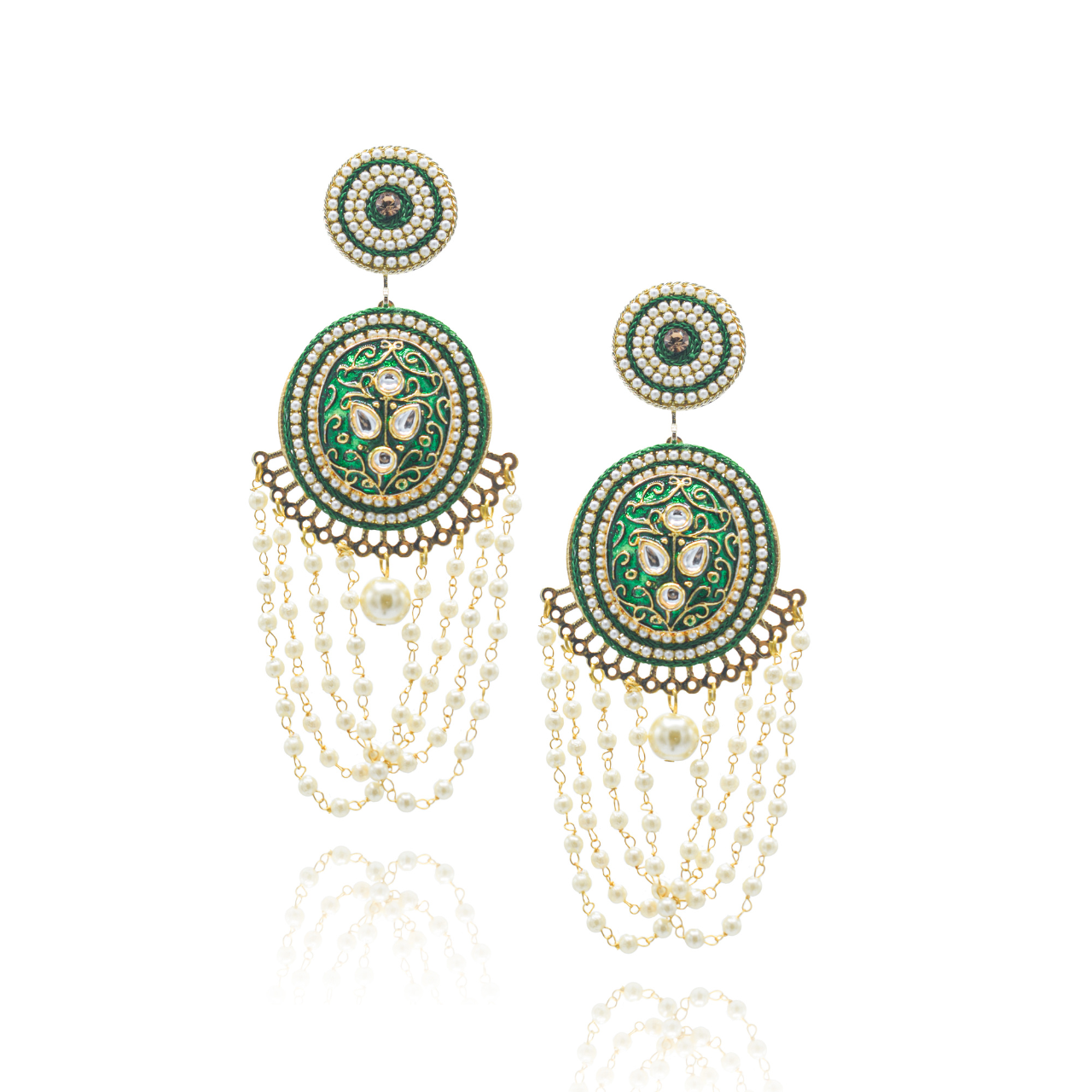 Aks - Stunning Meenakari Earrings