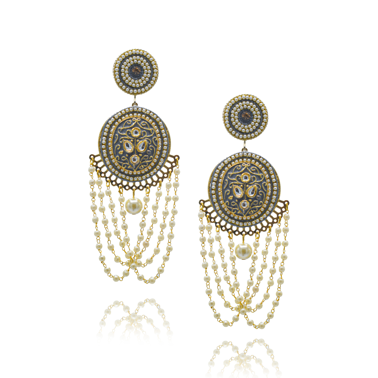 Aks - Stunning Meenakari Earrings