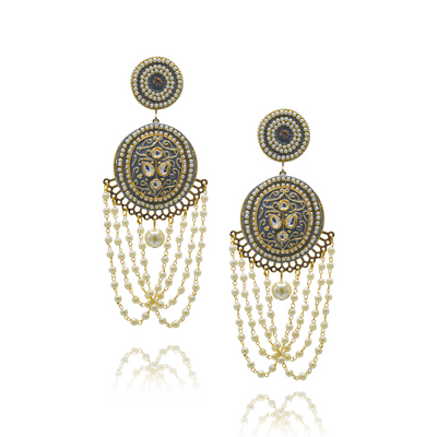 Aks - Stunning Meenakari Earrings