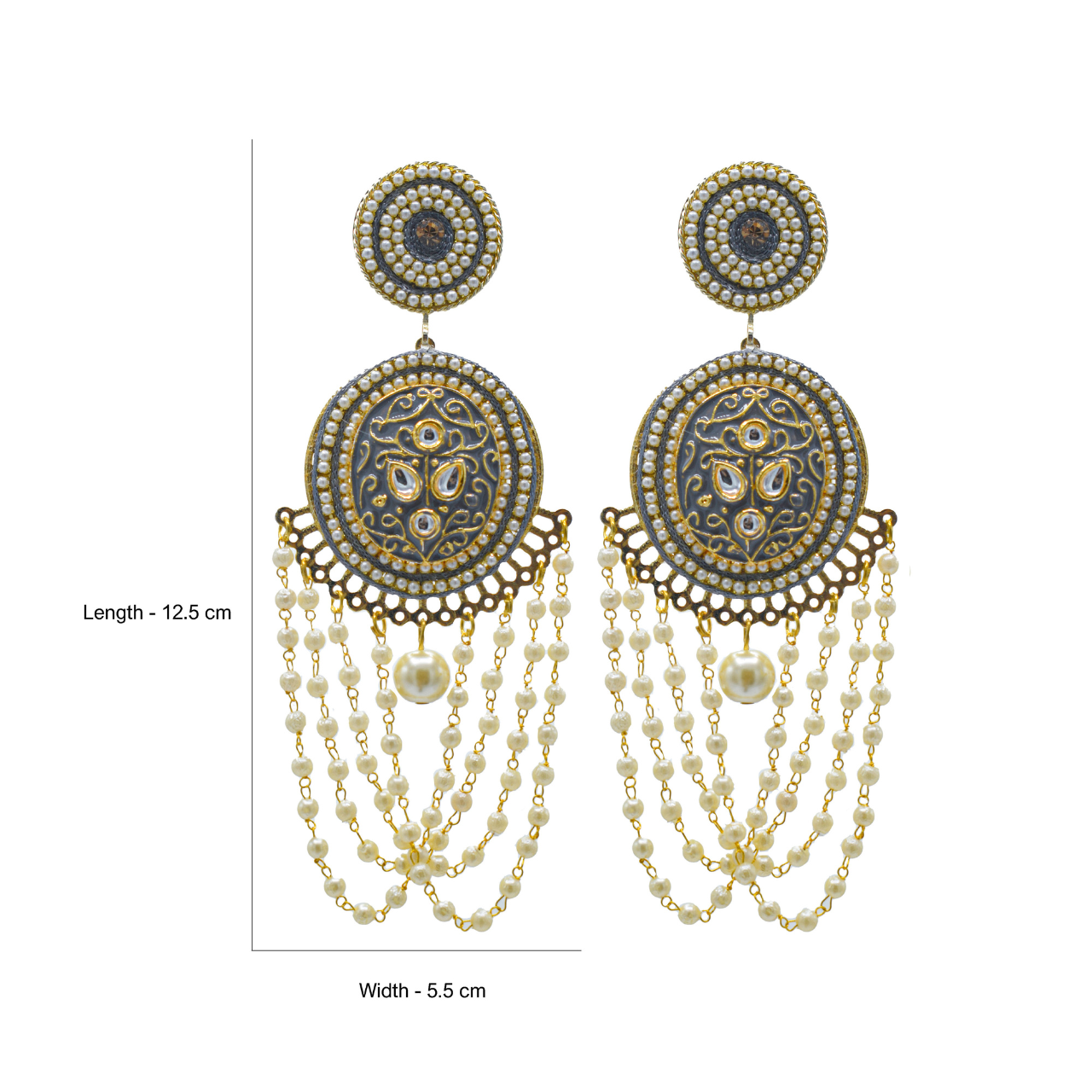 Aks - Stunning Meenakari Earrings