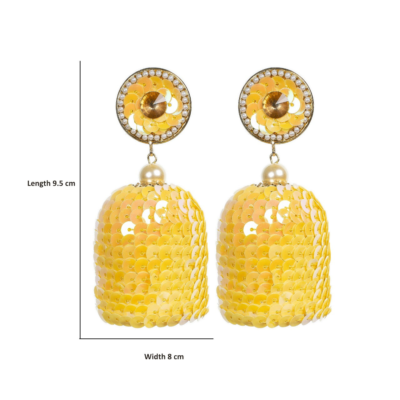 Noor - Sequins unique Earrings