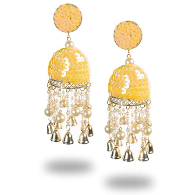 Urwa - Sequins Moti fitting Earrings