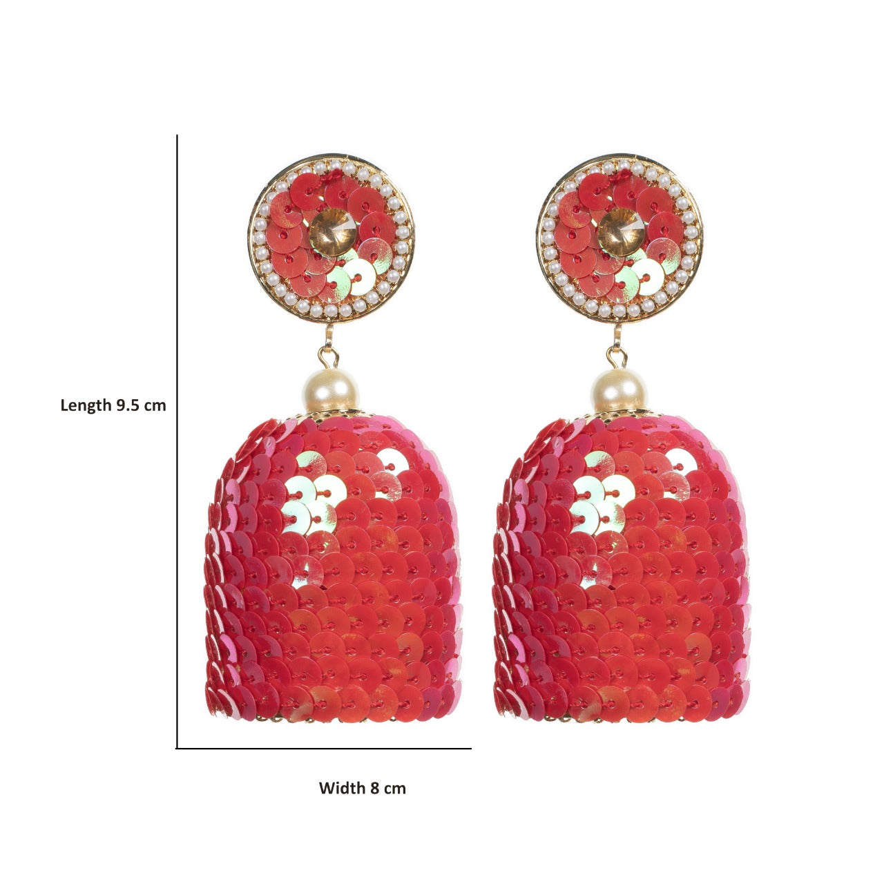 Noor - Sequins unique Earrings