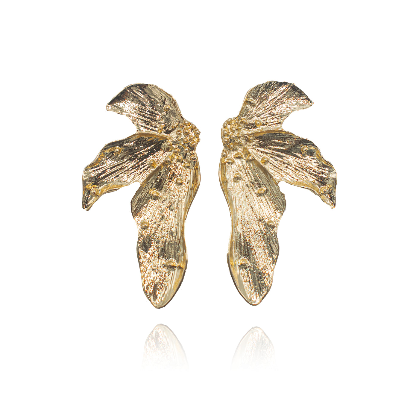 Blair - Contemporary gold toned earrings