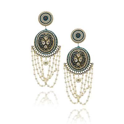 Aks - Stunning Meenakari Earrings