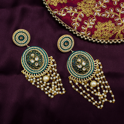 Aks - Stunning Meenakari Earrings