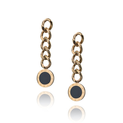 Paradise - Ravishing gold toned drop earrings