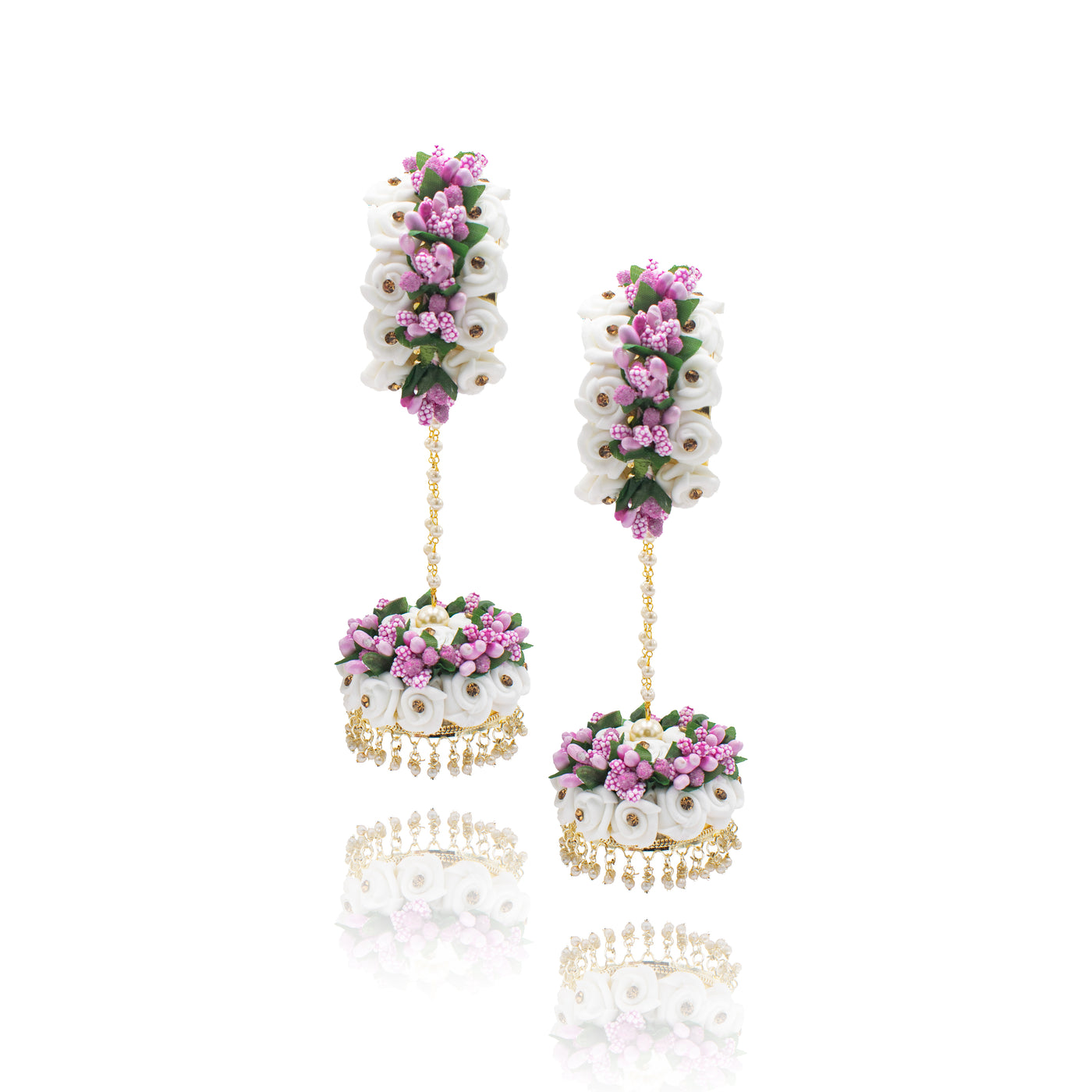 IESHA - Dual colour contemporary floral kada